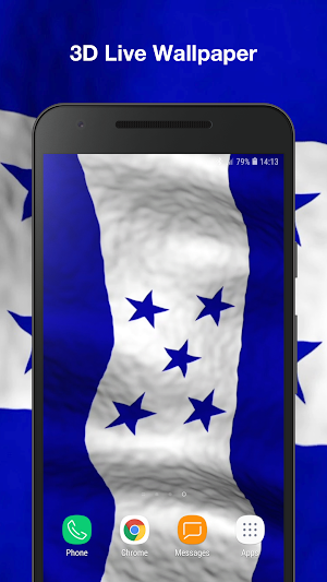3D Honduras Flag Live Wallpaper Screenshot 0