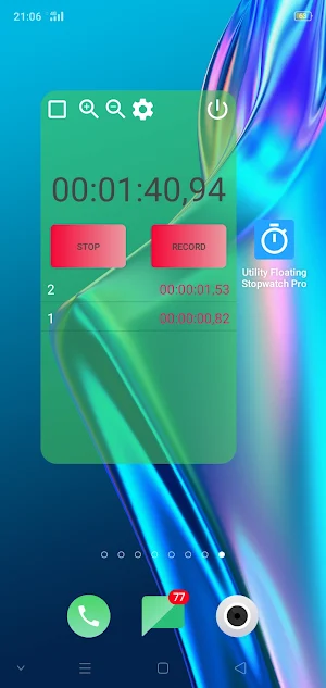Utility Floating Stopwatch Pro Screenshot 0