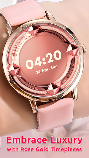 Rose Gold Theme Watch Faces Screenshot 2