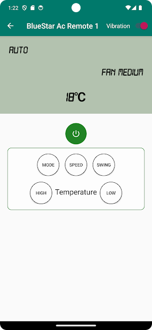 Remote Control for Bluestar AC Screenshot 2