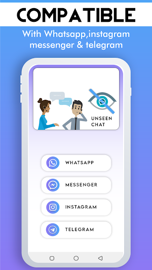 Hide mask chat - Unseen chat Screenshot 1