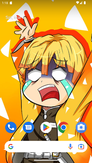 Demon Slayer Zenitsu Wallpaper screenshot 2