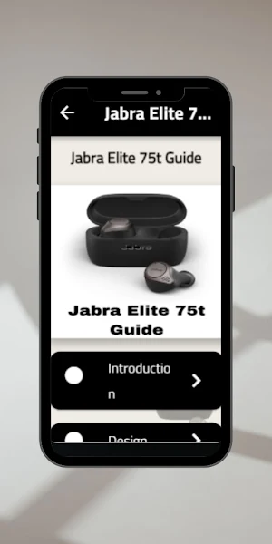 Jabra Elite 75t Guide Screenshot 0
