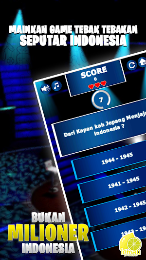 Bukan Quiz Milioner Indonesia Offline Screenshot 0