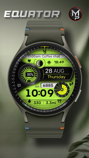 EQUATOR - Digital Watch Face Screenshot 3