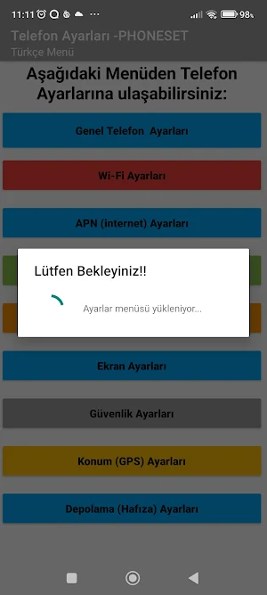 Telefon Ayarları -PhoneSET Screenshot 2