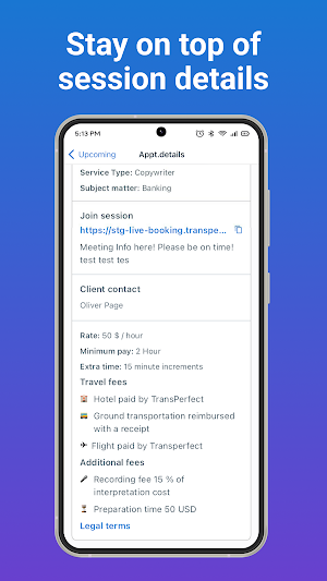 GlobalLink Live Vendor Screenshot 2