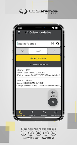 LC Coletor de dados Screenshot 2