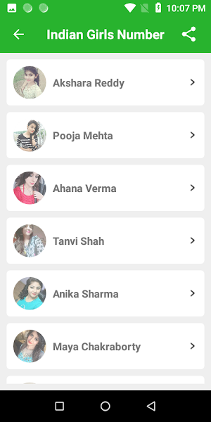 Indian Girls Number For Call Screenshot 1
