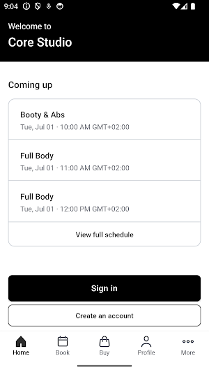 The core studio club Screenshot 1