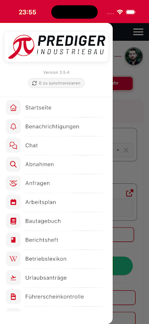 Prediger Industriebau Screenshot 2