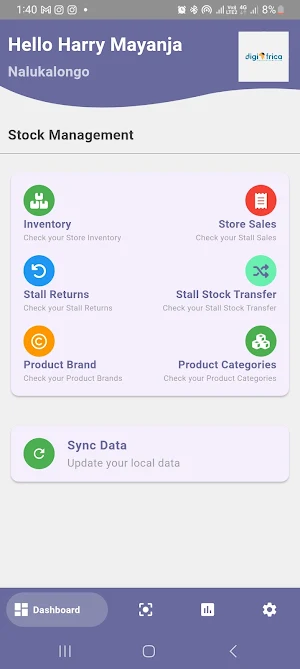 Digifrica POS App Screenshot 0