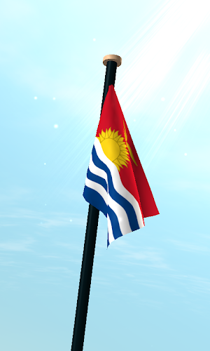 Kiribati Flag 3D Wallpaper Screenshot 2