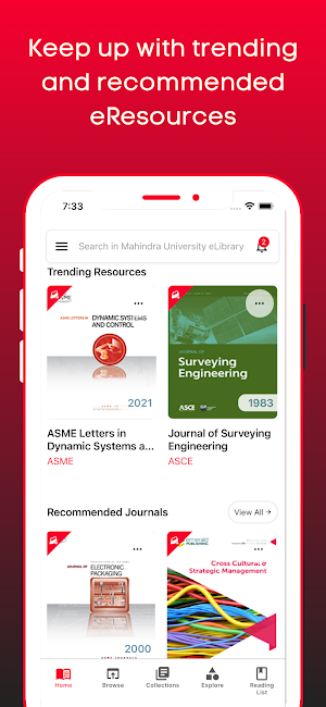 Mahindra University eLibrary Screenshot 1