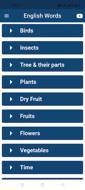 Daily Words English to Kannada Screenshot 2