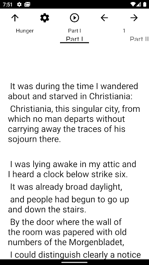 Book, Hunger Screenshot 1
