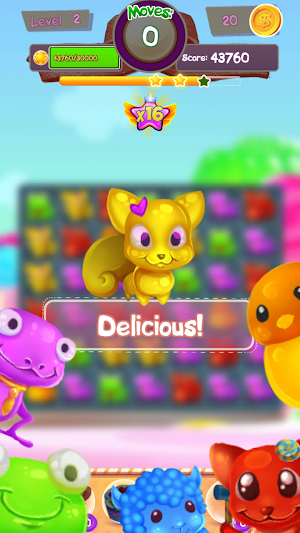 Jelly Pets: Amazing Match 3 Screenshot 2