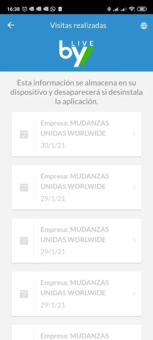 byVisitors LIVE Screenshot 1