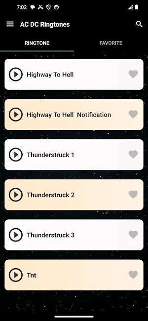 AC DC Ringtones Screenshot 1