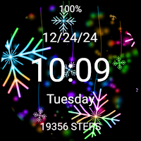 Christmas Neon Snowflakes Xmas