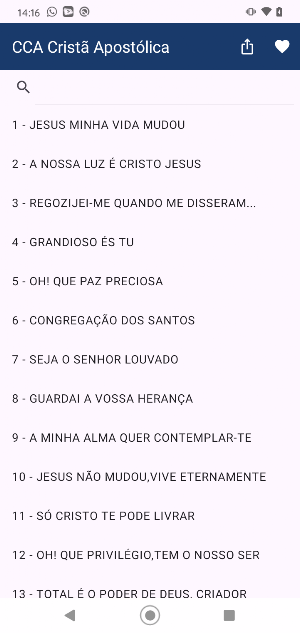 Hinário CCA Screenshot 0