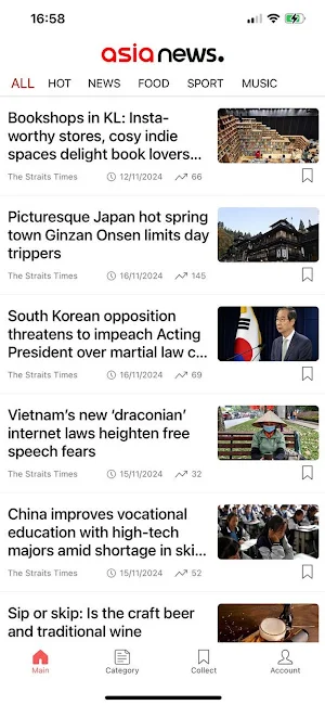 Asia News Screenshot 0