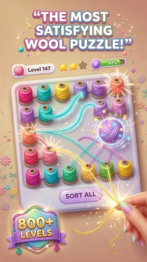 Yarn Sort: Knit Color Puzzle Screenshot 2