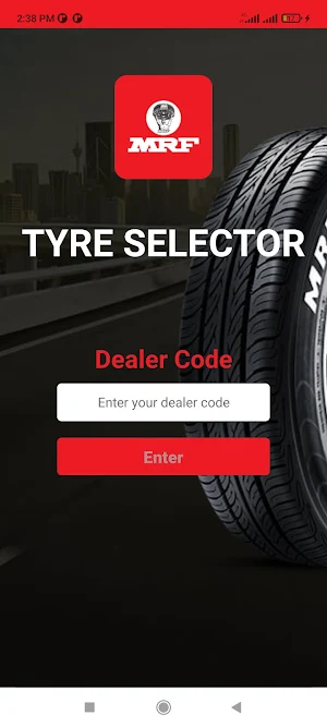 MRF Tyre Selector Screenshot 0