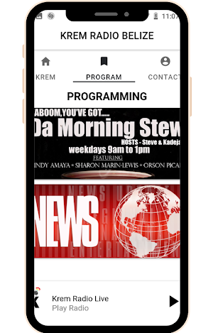 Krem Radio Belize Screenshot 1