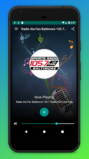 Radio The Fan Baltimore 105.7 Screenshot 0