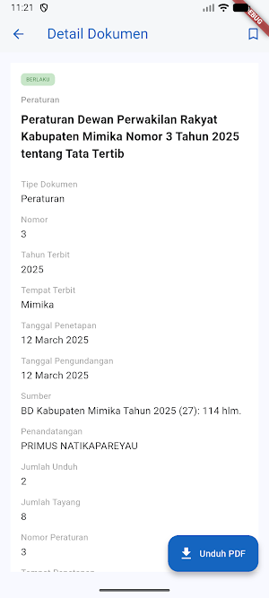 JDIH DPRD Mimika Screenshot 2
