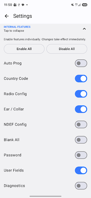 MooMonitor+ NFC Config Screenshot 1