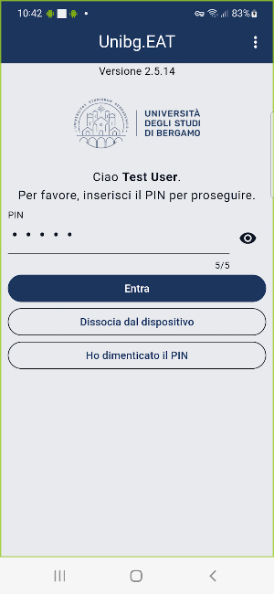 Unibg.EAT Screenshot 3