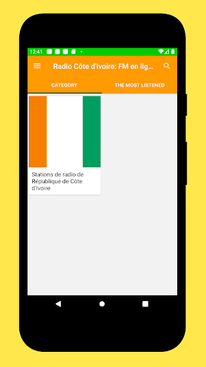 Radio Ivory Coast + Radio FM Screenshot 0