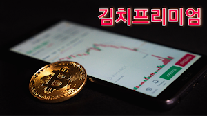 김치 프리미엄 - 비트코인 김프, 역프 알림, 프리미엄 히스토리 그래프 Screenshot 0
