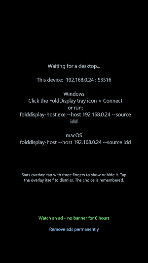 FoldDisplay: Phone as Monitor Screenshot 1