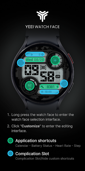 Camo LCD: Watch Face Screenshot 2