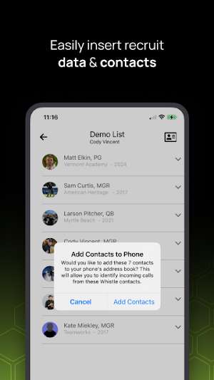 TW Recruiting Communication Screenshot 0