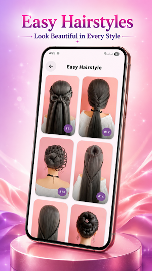 Girls Hairstyle Step By Step Screenshot 3
