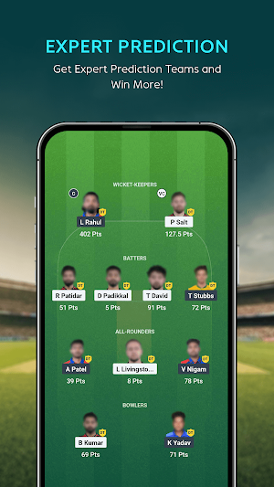 Fantasy Team 11 & Live Score Screenshot 0