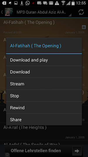 MP3 Quran Abdul Aziz Al-Ahmad Screenshot 3