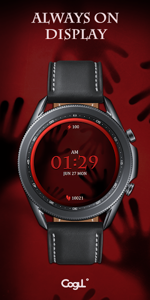Red Window Behind U_Watchface Screenshot 3