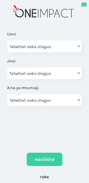 OneImpact Tanzania Screenshot 1