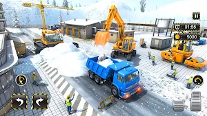 Snow Excavator Crane Simulator Screenshot 3