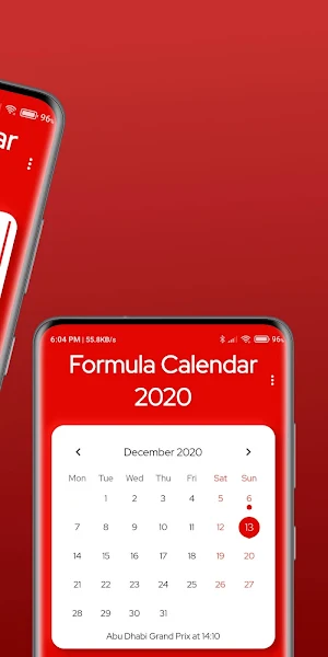 Formula Race Calendar 2021 Screenshot 1