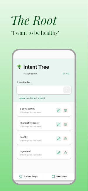 Intent Tree: Identity Planner Screenshot 3