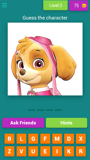 Paw characters QUIZ Screenshot 3