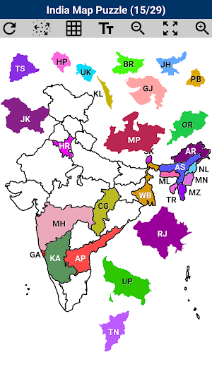 India Map Puzzle Screenshot 1