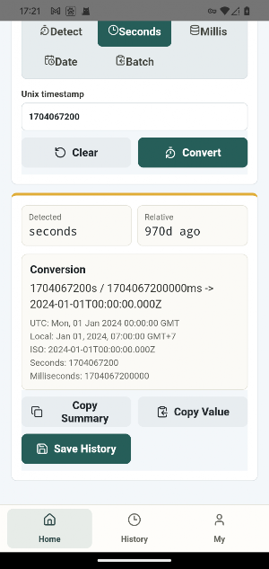 Timestamp Debug Tool Screenshot 1