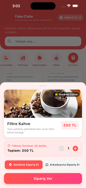 Fake Cake: Virtual Food Gifts Screenshot 1